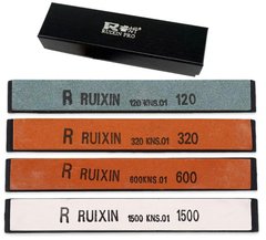 Набір точильних каменів RUIXIN PRO з підкладкою (#120, #320, #600, #1500 GRIT)