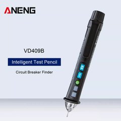 Бесконтактный индикатор, детектор напряжения ANENG VD409B (AC 50/60Hz 12-1000В, световая, звуковая индикация)