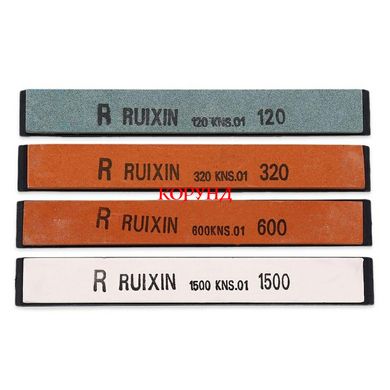 Набір точильних каменів RUIXIN PRO з підкладкою (#120, #320, #600, #1500 GRIT)