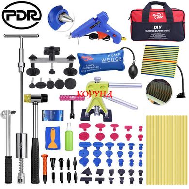 Набір інструментів "Super PDR PROFI-TK0120EU" для ремонту та видалення вм'ятин без фарбування