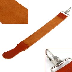 Кожаный ремень (стропа) для правки ножей, опасных бритв и лезвий (463мм х 52мм х 2мм)