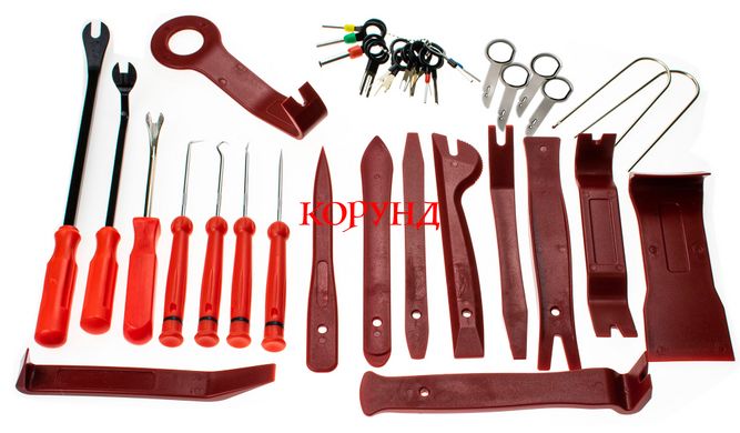 Набор инструментов "PROFI 42" для снятия обшивок (облицовки, клипс), демонтажа деталей салона автомобиля
