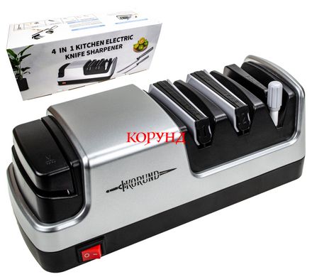 Электроточилка для ножей "Korund 4-in-1" (алмазные диски, заточка ножей, ножниц, топоров)