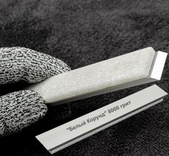 Точильный камень "Белый Корунд" керамика 8000 грит на алюминиевом бланке (160х20х9 мм)