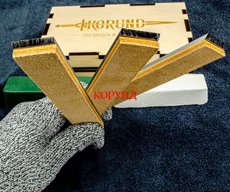 Набор для полировки и шлифовки ножей, лезвий, инструмента (пастаста финиш, старт + кожаные бруски)