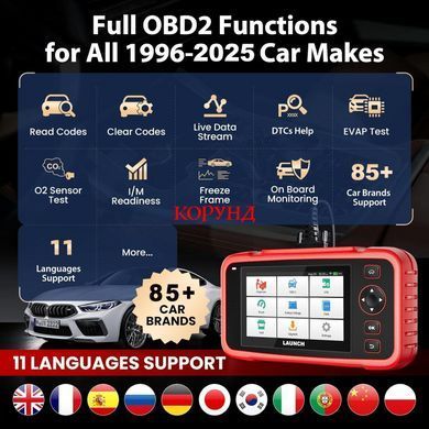 Автосканер Launch CRP-123i V2.0 OBD2 Creader Premium сканер діагностики авто Engine ABS SRS Transmission