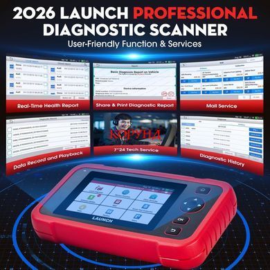 Автосканер Launch CRP129i V2.0 OBD2 &ndash; діагностика 4 систем (Engine/ABS/SRS/Transmission) + 12 сервісних функцій, DPF, TPMS, EPB