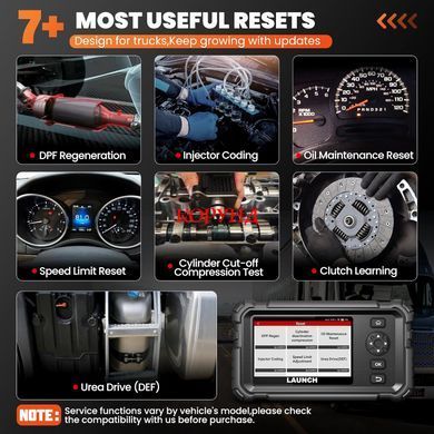 Автосканер Launch X431 CRP-129 HD OBD2 12/24V сканер діагностики вантажних авто, автобусів та спецтехніки J1939