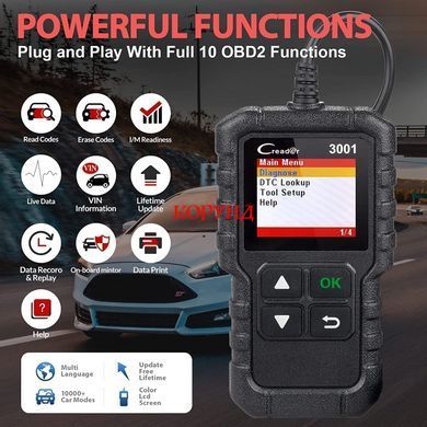 Атосканер LAUNCH Creader 3001 для діагностики автомобіля