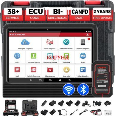 Діагностичний сканер Launch X431 Pro V5.0 для авто, професійний автосканер OBD2 з кодуванням