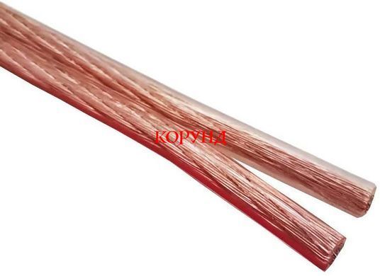 Кабель акустический 2х1.3кв.мм. (16 Gauge, 80м, прозрачный, CCA)