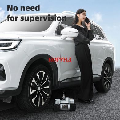 Компресор "DELI 8060" 120W 30л/хв для легкових автомобілів, мотоциклів, велосипедів (12V /+Адаптер 220V-12V)
